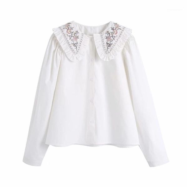 women flower embroidery turndown collar white shirt casual femme long sleeve blouse lady loose blusas s81591
women flower embroidery turndown collar white shirt casual femme long sleeve blouse lady loose blusas s81591