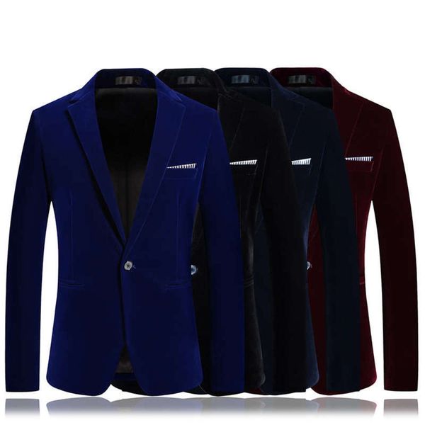 south new style suit fashion autumn korean gold velvet men's blazer youth solid coat, White;black
south new style suit fashion autumn korean gold velvet men's blazer youth solid coat, White;black