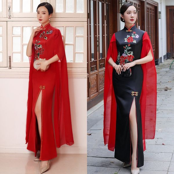 qpvlz young new end dress dress cheongsam 2020 long high performance elegant thin chinese style red catwalk cheongsam women fzife, Black;gray
qpvlz young new end dress dress cheongsam 2020 long high performance elegant thin chinese style red catwalk cheongsam women fzife, Black;gray