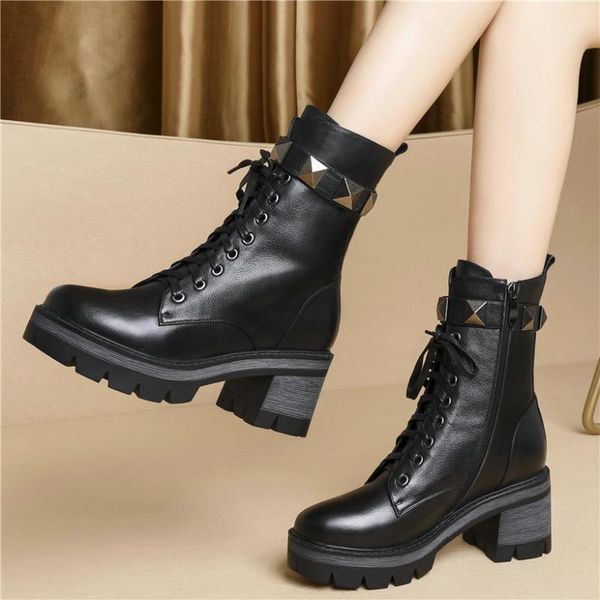 boots punk rivets creepers women lace up cow leather chunky high heels round toe riding platform party pumps, Black
boots punk rivets creepers women lace up cow leather chunky high heels round toe riding platform party pumps, Black