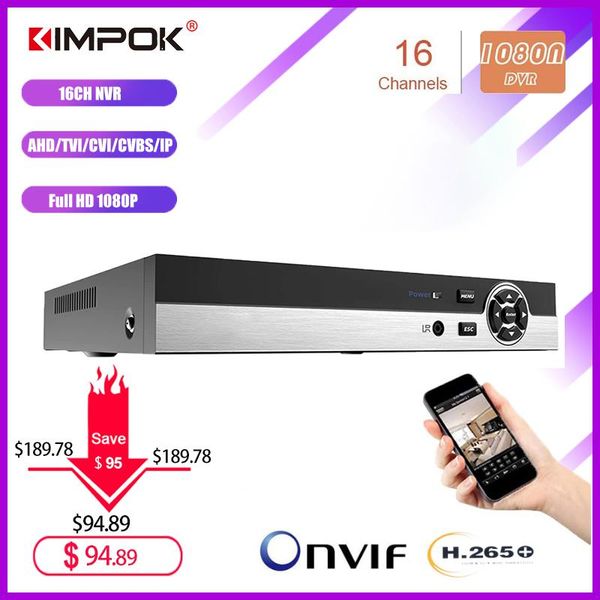 kits kimpok 16 channel video recorder 16ch 1080n dvr nvr h.265+ panel hybrid 6 in 1 for tvi cvi cvbs ahd 1080p camera, Black;white
kits kimpok 16 channel video recorder 16ch 1080n dvr nvr h.265+ panel hybrid 6 in 1 for tvi cvi cvbs ahd 1080p camera, Black;white