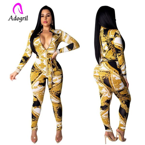 adogirl shinning front zipper patchwork patterned jumpsuits long sleeve sashes women jumpsuits skinny one piece female bodysuits, Black;white
adogirl shinning front zipper patchwork patterned jumpsuits long sleeve sashes women jumpsuits skinny one piece female bodysuits, Black;white