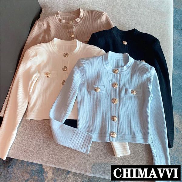 women's knits & tees fashion 2021 autumn and winter short knitted coat round collar slim cardigan sweater elegant ladies knitwear1, White
women's knits & tees fashion 2021 autumn and winter short knitted coat round collar slim cardigan sweater elegant ladies knitwear1, White