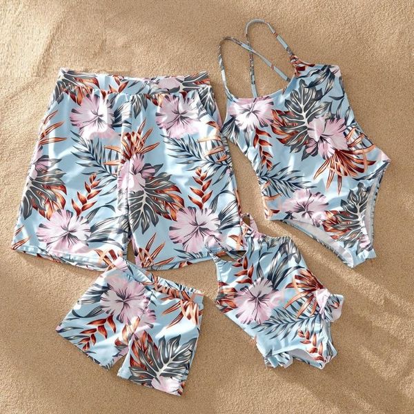 family look leaf swimsuits mother daughter matching swimwear father son swim shorts mommy dad and me bath suits clothes outfits, Blue
family look leaf swimsuits mother daughter matching swimwear father son swim shorts mommy dad and me bath suits clothes outfits, Blue