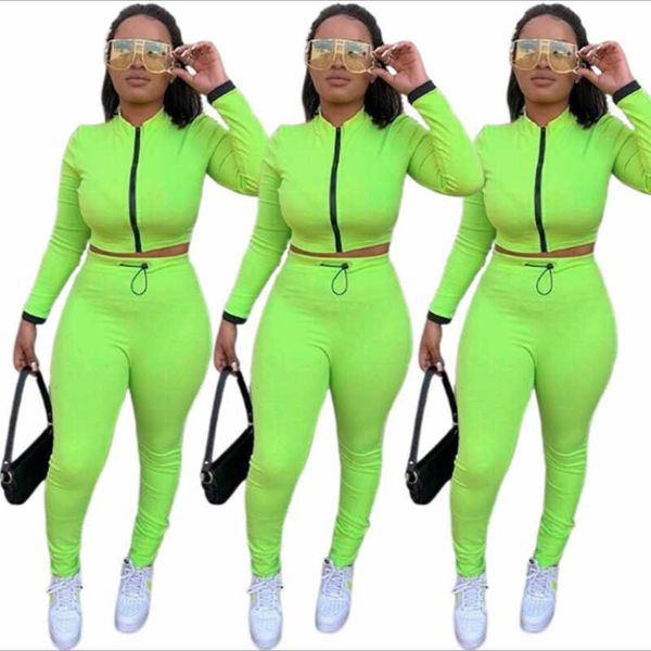 2021 autumn women casual sets o-neck long sleeve zipper skinny sports fitness pants tracksuits for streetwear, Gray
2021 autumn women casual sets o-neck long sleeve zipper skinny sports fitness pants tracksuits for streetwear, Gray