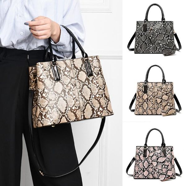2pcs women leather crossbody bags snake print large shoulder bag strap handles 2020 elegant ladies vintage handbags+wallet
2pcs women leather crossbody bags snake print large shoulder bag strap handles 2020 elegant ladies vintage handbags+wallet