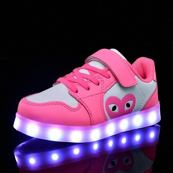 2018 blue pink new children glowing sneakers led luminous shoes for boys girls fashion light up casual kids 7 colors usb charge #335f
2018 blue pink new children glowing sneakers led luminous shoes for boys girls fashion light up casual kids 7 colors usb charge #335f