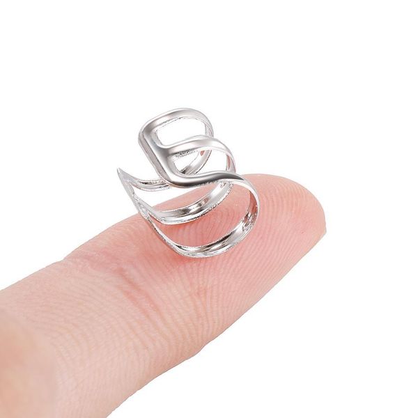 1pc clip on wrap earring tragus 3 hoop gold ear cuff fake cartilage piercings illusion captive bead rings body piercings jewelry q sqcdwr, Silver
1pc clip on wrap earring tragus 3 hoop gold ear cuff fake cartilage piercings illusion captive bead rings body piercings jewelry q sqcdwr, Silver