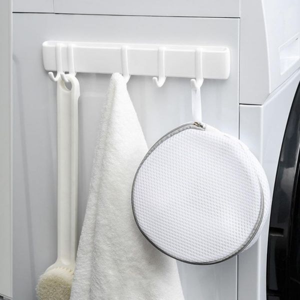 hooks & rails multifunctional five-connected hook without trace adhesive wall bathroom white punching hanging1
hooks & rails multifunctional five-connected hook without trace adhesive wall bathroom white punching hanging1