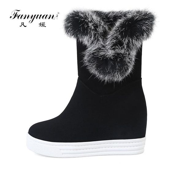 fanyuan new fashion women boots winter warm ankle boots classic wedges heels platform snow shoes woman, Black
fanyuan new fashion women boots winter warm ankle boots classic wedges heels platform snow shoes woman, Black