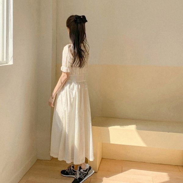 2021 new female white dress stylish clothes for the summer of regular mid-calf solid short-calf casual line cotton with low-necked v oor3, Black;gray
2021 new female white dress stylish clothes for the summer of regular mid-calf solid short-calf casual line cotton with low-necked v oor3, Black;gray