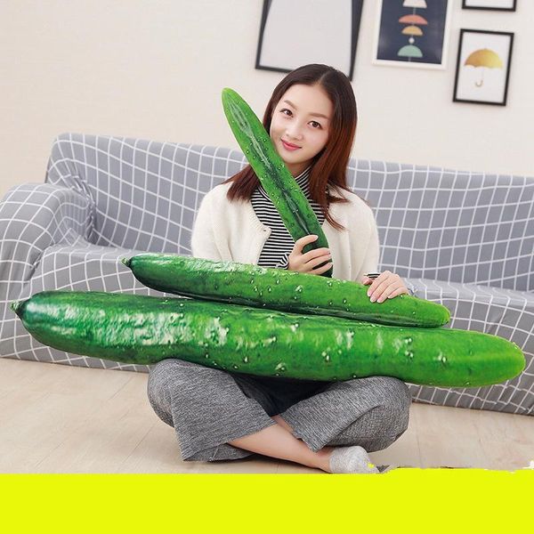 huge simulation cucumber plush cushion soft stuffed fruits pillow funny kids children birthday gift1
huge simulation cucumber plush cushion soft stuffed fruits pillow funny kids children birthday gift1