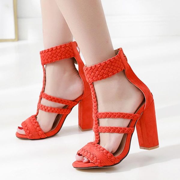 summer gladiator sandals classic ladies metal buckle dress shoes women's large size black suede ladies high heel sandals1
summer gladiator sandals classic ladies metal buckle dress shoes women's large size black suede ladies high heel sandals1