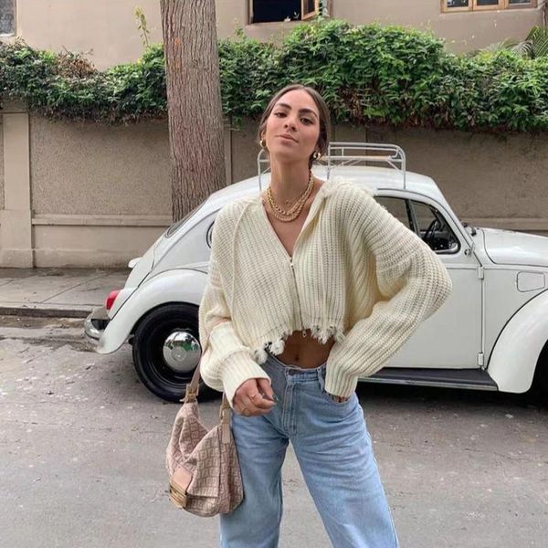 women's knits & tees women short loose hooded cardigans sweaters long sleeve zipper knitted plus size winter clothes oversized sweater, White
women's knits & tees women short loose hooded cardigans sweaters long sleeve zipper knitted plus size winter clothes oversized sweater, White