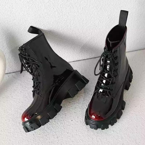 sell well thick bottom mixed colors cow leather boots round toe high heels campus lace up winter fashion keep warm ankle boots, Black
sell well thick bottom mixed colors cow leather boots round toe high heels campus lace up winter fashion keep warm ankle boots, Black