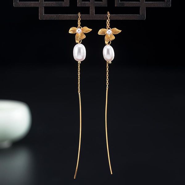 2021 new orchid ear threads real 925 sterling silver drop earrings set with freshwater pearl vintage jewelry for women
2021 new orchid ear threads real 925 sterling silver drop earrings set with freshwater pearl vintage jewelry for women