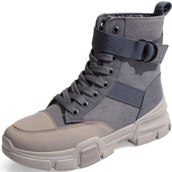 canvas boots female 2020 new autumn and winter wild british wind women's boots high-lace women sneakers zapatos mujer1, Black
canvas boots female 2020 new autumn and winter wild british wind women's boots high-lace women sneakers zapatos mujer1, Black