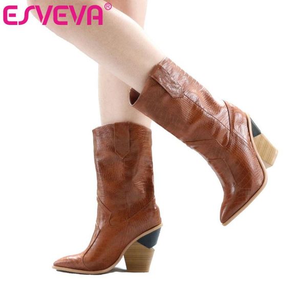 esveva 2020 середина теленок сапоги осень платформа женщины boots леди кожа pu мода мотоцикл скольжения на черном большой размер 34-43, Black
esveva 2020 середина теленок сапоги осень платформа женщины boots леди кожа pu мода мотоцикл скольжения на черном большой размер 34-43, Black