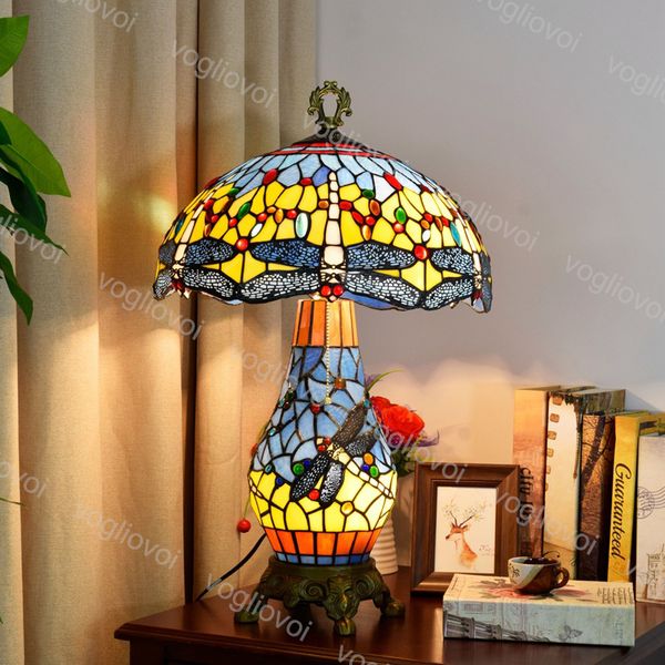 table lamp 3 heads european retro stained glass blue dragonfly e27*2 / e14*1 button / dimmer switch for living room bedroom l bar dhl
table lamp 3 heads european retro stained glass blue dragonfly e27*2 / e14*1 button / dimmer switch for living room bedroom l bar dhl