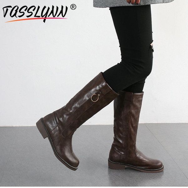 tasslynn 2020 shoes woman round toe pu slip-on knee-high boots riding, equestrian square heel winter boots women size 34-43, Black
tasslynn 2020 shoes woman round toe pu slip-on knee-high boots riding, equestrian square heel winter boots women size 34-43, Black