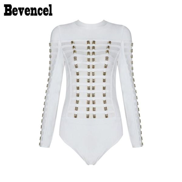 bevencel 2020 new bodycon women bodysuit long sleeve o neck straps patchwork mesh sequins celebrity bandange party bodysuit, Black;white
bevencel 2020 new bodycon women bodysuit long sleeve o neck straps patchwork mesh sequins celebrity bandange party bodysuit, Black;white