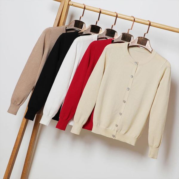 2021 spring autumn cardigan women casual long sleeve single breasted knitted cardigans female women sweater coat, White;black
2021 spring autumn cardigan women casual long sleeve single breasted knitted cardigans female women sweater coat, White;black