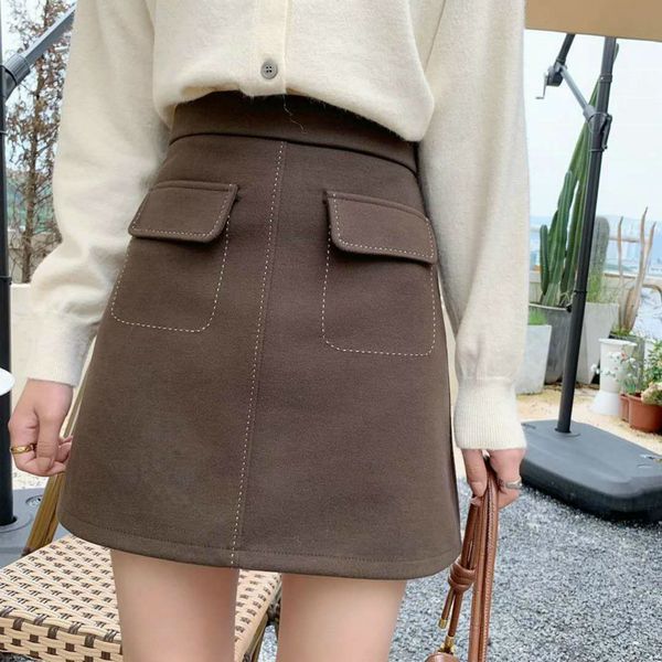 new bright 2021 line decoration women's autumn pencil wool skirts elegant high skirt mrs y398 o5ny, Black
new bright 2021 line decoration women's autumn pencil wool skirts elegant high skirt mrs y398 o5ny, Black