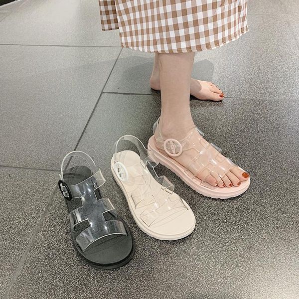 2020 summer new fairy ins wind student casual transparent sandals female flat chic roman beach shoes jelly shoes1, Black
2020 summer new fairy ins wind student casual transparent sandals female flat chic roman beach shoes jelly shoes1, Black