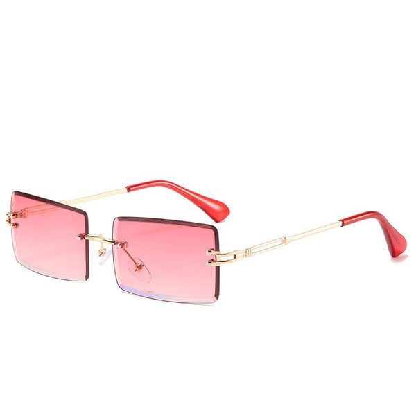 sunglasses fashion trend square metal frame women gradient colors sun glasses rimless cutting lens personality, White;black
sunglasses fashion trend square metal frame women gradient colors sun glasses rimless cutting lens personality, White;black