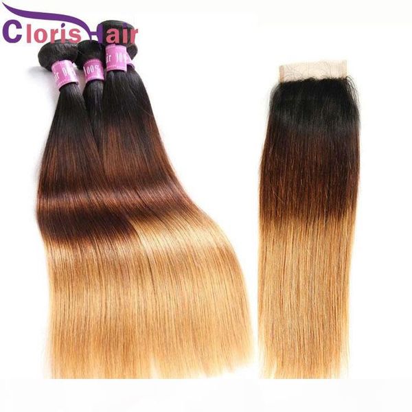 ombre silk straight raw virgin indian hair bundles and closure 3 tone blonde remy human hair weaves with lace closure 1b 4 27 extensions, Black;brown
ombre silk straight raw virgin indian hair bundles and closure 3 tone blonde remy human hair weaves with lace closure 1b 4 27 extensions, Black;brown