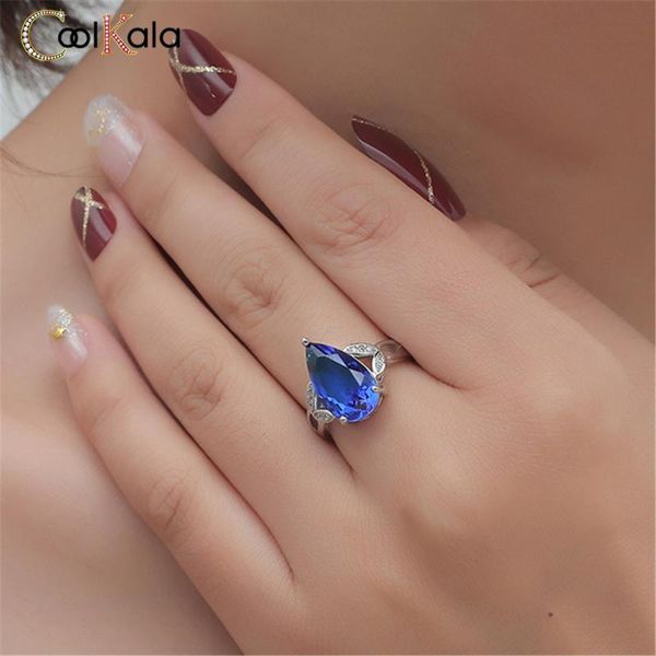 wedding rings coolkala fashion flower leaf water drop blue color open ring, Slivery;golden
wedding rings coolkala fashion flower leaf water drop blue color open ring, Slivery;golden