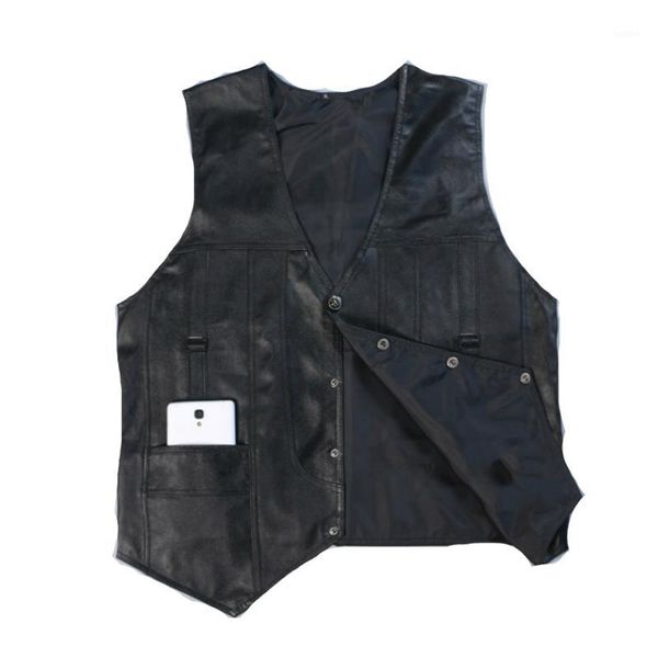 wholesale- leather vest mens clothing real sheepskin waistcoat winter autumn soft black mens gilet vintage motorcycle jacket1, Black;white
wholesale- leather vest mens clothing real sheepskin waistcoat winter autumn soft black mens gilet vintage motorcycle jacket1, Black;white
