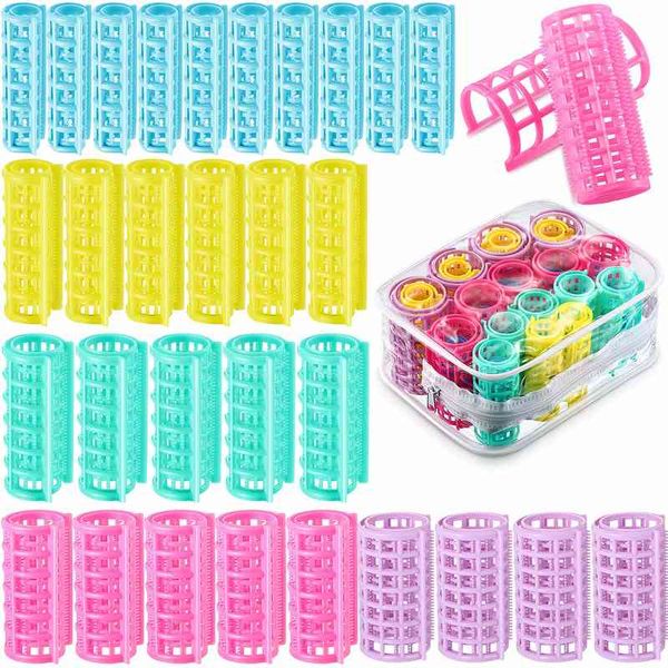 30 pieces plastic curlers snap on self grip rollers for diy dressing salon hair barber, 5 sizes
30 pieces plastic curlers snap on self grip rollers for diy dressing salon hair barber, 5 sizes