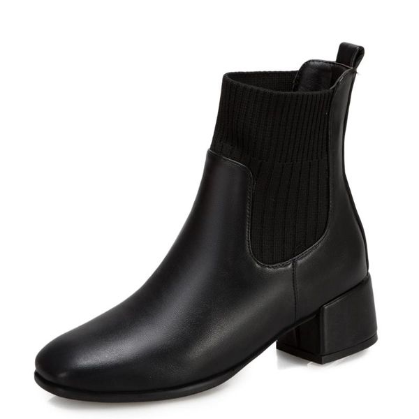 boots square toe thick-heeled wool mid-heeled short pu stitching knitted woolen autumn and winter socks shoes plush warm, Black
boots square toe thick-heeled wool mid-heeled short pu stitching knitted woolen autumn and winter socks shoes plush warm, Black