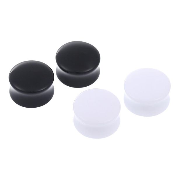 1pair acrylic black and white ear plugs tunnels ear expander stretcher piercing body jewelry earring q bbyvgx, Silver
1pair acrylic black and white ear plugs tunnels ear expander stretcher piercing body jewelry earring q bbyvgx, Silver