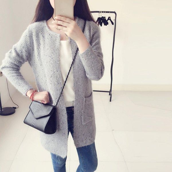 knitted sweater coat women long section loose korean simple fashion cardigan female comfortable breathable sweater1, White
knitted sweater coat women long section loose korean simple fashion cardigan female comfortable breathable sweater1, White