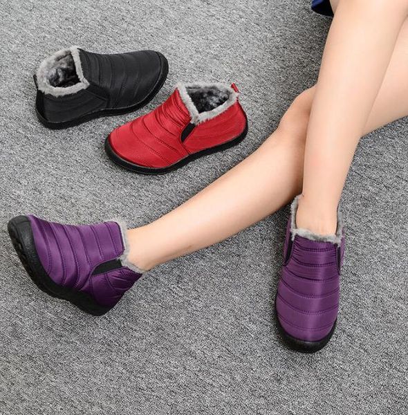 women boots ultralight winter shoes women ankle botas mujer waterpoor snow boots female slip on flat casual shoes plush footwear, Black
women boots ultralight winter shoes women ankle botas mujer waterpoor snow boots female slip on flat casual shoes plush footwear, Black