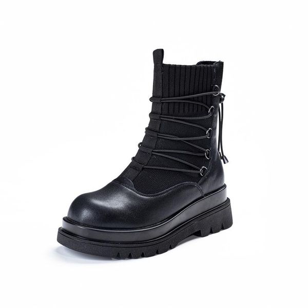 woman motorcycle boots women boots genuine leather split ankle for women winter thick velvet flat platform lace up, Black
woman motorcycle boots women boots genuine leather split ankle for women winter thick velvet flat platform lace up, Black