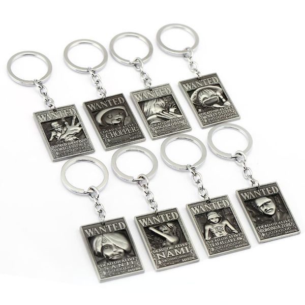 keychains keychain anime luffy one piece 8 style wanted poster key chain fashion ring holder chaveiro pendant jewelry souvenir, Silver
keychains keychain anime luffy one piece 8 style wanted poster key chain fashion ring holder chaveiro pendant jewelry souvenir, Silver