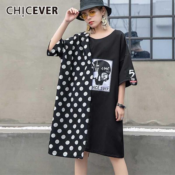 chicever patchwork dot print dress for women o neck half sleeve casual knee length summer dresses female new fashion new 20201, Black;gray
chicever patchwork dot print dress for women o neck half sleeve casual knee length summer dresses female new fashion new 20201, Black;gray