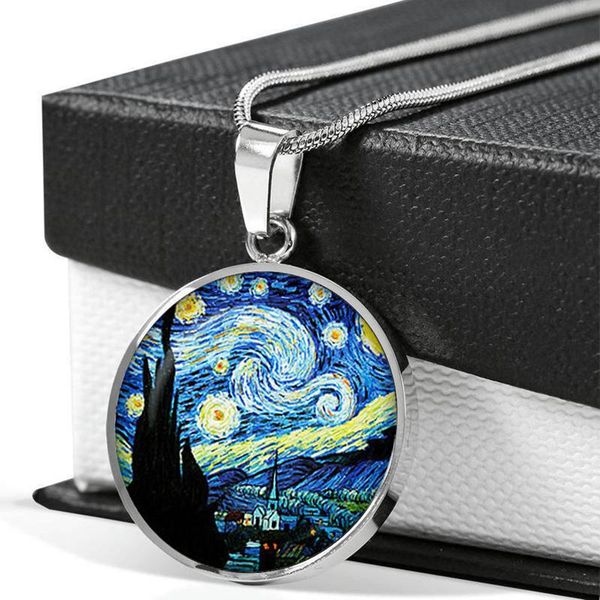 gogh starry night choker necklace art p crystal cabochon glass pendant chain necklace women jewelry christmas gift, Silver
gogh starry night choker necklace art p crystal cabochon glass pendant chain necklace women jewelry christmas gift, Silver