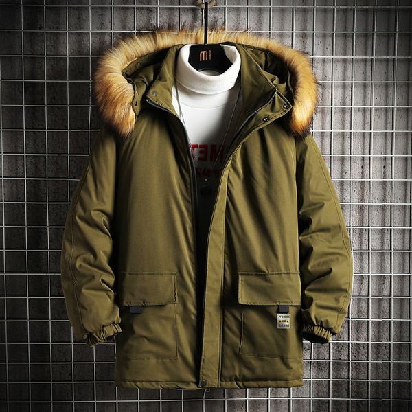 2021 Winter Japanese Style Fur Collar Parkas Cotton Padded Hood Puffer Jacket Men Outdoor Fashion Parka Coat New AVJE, Black
2021 Winter Japanese Style Fur Collar Parkas Cotton Padded Hood Puffer Jacket Men Outdoor Fashion Parka Coat New AVJE, Black