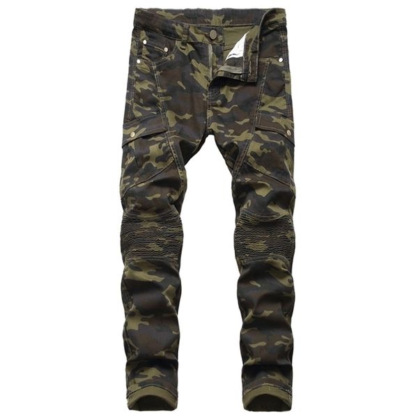 new jeans men biker stretched camouflage jeans streetwear with pleated joggers slim jean men's scratched pants pantalones hombre 201111, Blue
new jeans men biker stretched camouflage jeans streetwear with pleated joggers slim jean men's scratched pants pantalones hombre 201111, Blue