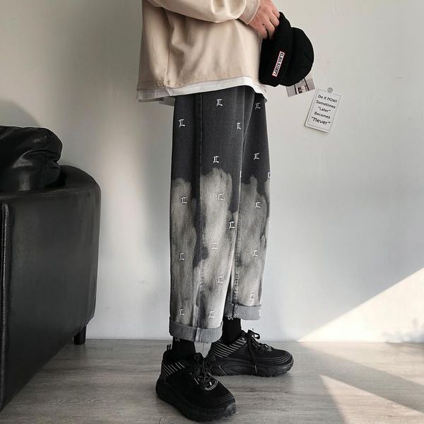 men's jeans 2020 spring and autumn new handsome printing loose retro jeans couple youth personality fashion trend men's clothing, Blue
men's jeans 2020 spring and autumn new handsome printing loose retro jeans couple youth personality fashion trend men's clothing, Blue