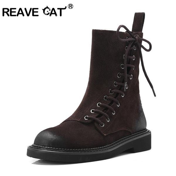 boots reave cat plus size 34-43 shoes women low heel ankle winter warm round toe botas feminino lace up solid mujer a1391, Black
boots reave cat plus size 34-43 shoes women low heel ankle winter warm round toe botas feminino lace up solid mujer a1391, Black