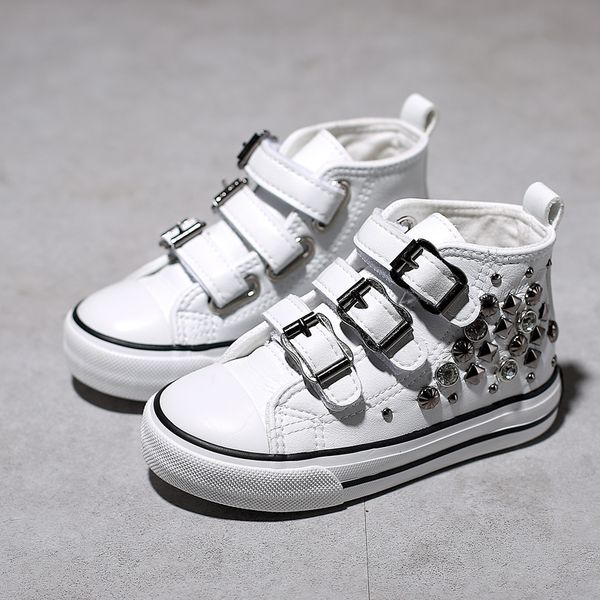 rivets children's canvas spring new korean princess high sneakers casual girls shoes, Black;red
rivets children's canvas spring new korean princess high sneakers casual girls shoes, Black;red