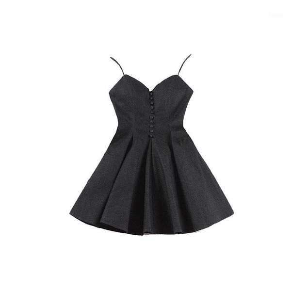 le palais vintage classic american denim dress slim high rise draped adjustable chest pad buttons ball gown dress 2019 summer1, Black;gray
le palais vintage classic american denim dress slim high rise draped adjustable chest pad buttons ball gown dress 2019 summer1, Black;gray