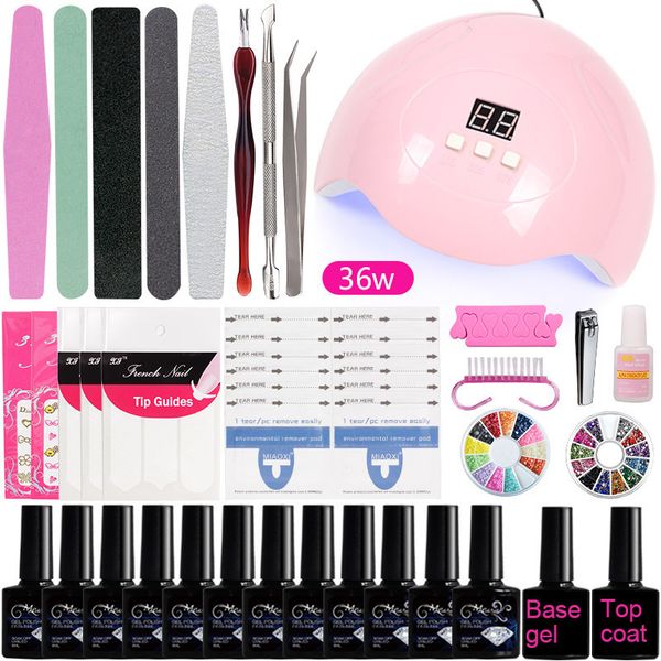 12pz gel polish sets soak off nail art uv led nail gel polish lamp pure & glitter color cure curing coat for beauty nail salon sets, Blue
12pz gel polish sets soak off nail art uv led nail gel polish lamp pure & glitter color cure curing coat for beauty nail salon sets, Blue
