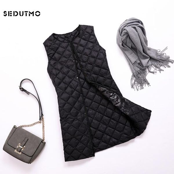 sedutmo spring plus size 3xl ultra light women down coat long vest autumn puffer jacket waistcoat slim parkas ed759 201119, Black
sedutmo spring plus size 3xl ultra light women down coat long vest autumn puffer jacket waistcoat slim parkas ed759 201119, Black