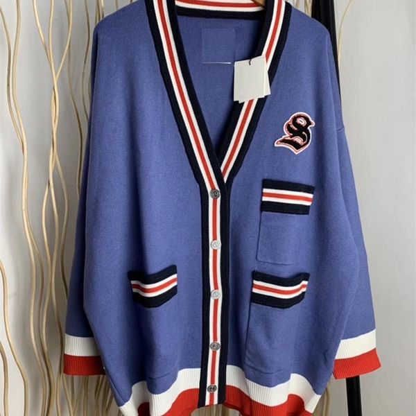 spring and summer college style contrast color casual stripes women's knitted cardigan coat 201031, White;black
spring and summer college style contrast color casual stripes women's knitted cardigan coat 201031, White;black